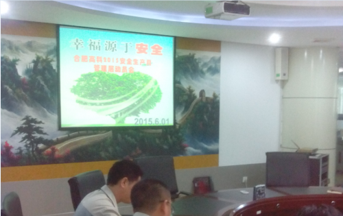 岳阳旋乐吧spin8公司召开2015年安全出产月活动带头会